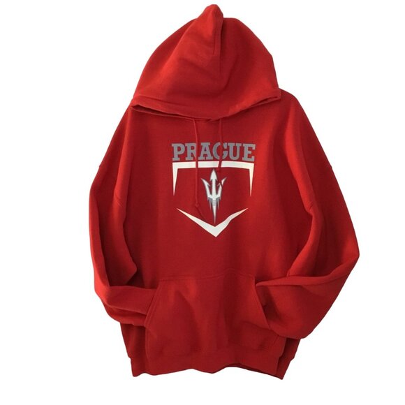 Gildan Hoodie High Scholl Prague Baseball Logo Men's Size 2XL - Picture 1 of 3